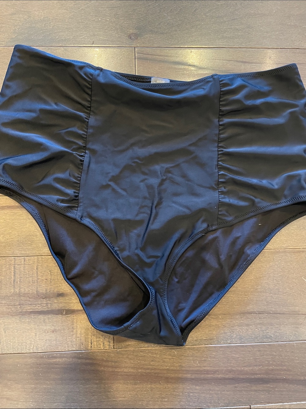 aerie Black High-Rise Swim Bottoms - XXL